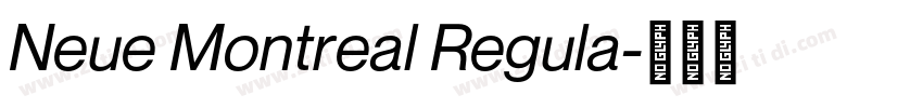 Neue Montreal Regula字体转换
